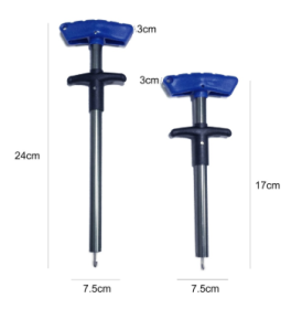 Portable T-shaped hook extractor (Option: Blue-L)