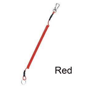 Max Stretch Plastic Spring Elastic Rope Anti-lost Phone Keychain Secure Lock Tackle Portable Fishing Lanyards (Option: Red-1.2m)